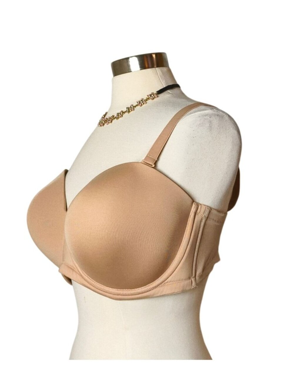Wacoal 42DDD Bra Nude Underwire Lightly Padded Multi Wear Support Comfy 42F
